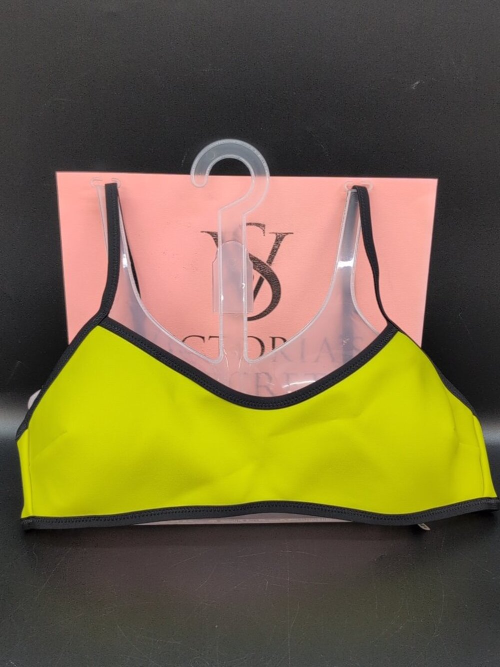 Victoria’s Secret Swim Archives Surf Scuba Scoop Bikini Top Neon Yellow M NWT